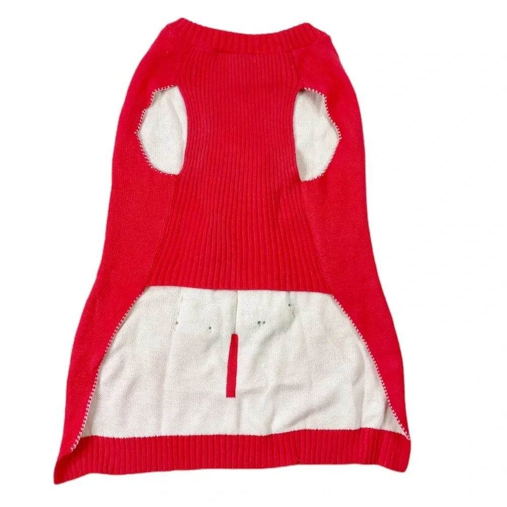 XL Red Christmas Tree Dog Sweater